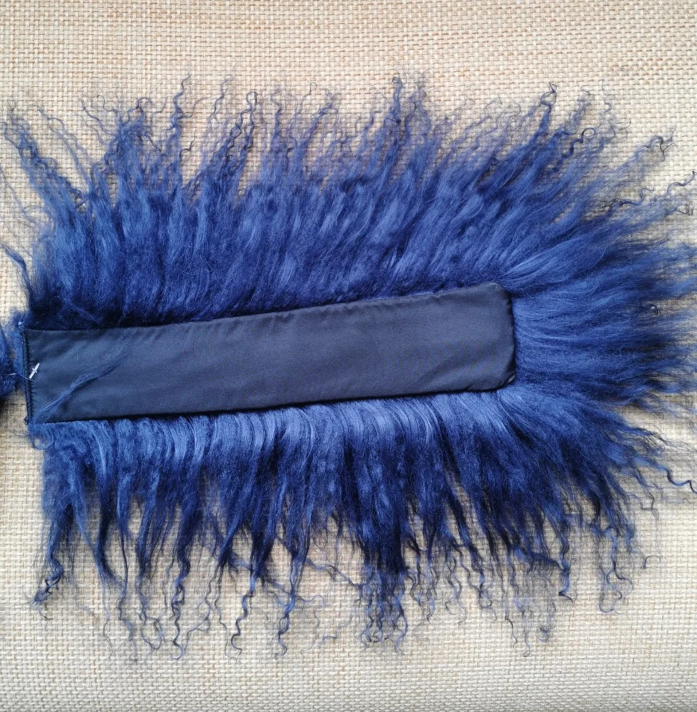 Afneembare Echte Mongoolse Lamsbont Mouw Pols Slap op Manchetten Voor Vrouwen Mouw Manchetten Hoge Kwaliteit Warme Bont Manchetten