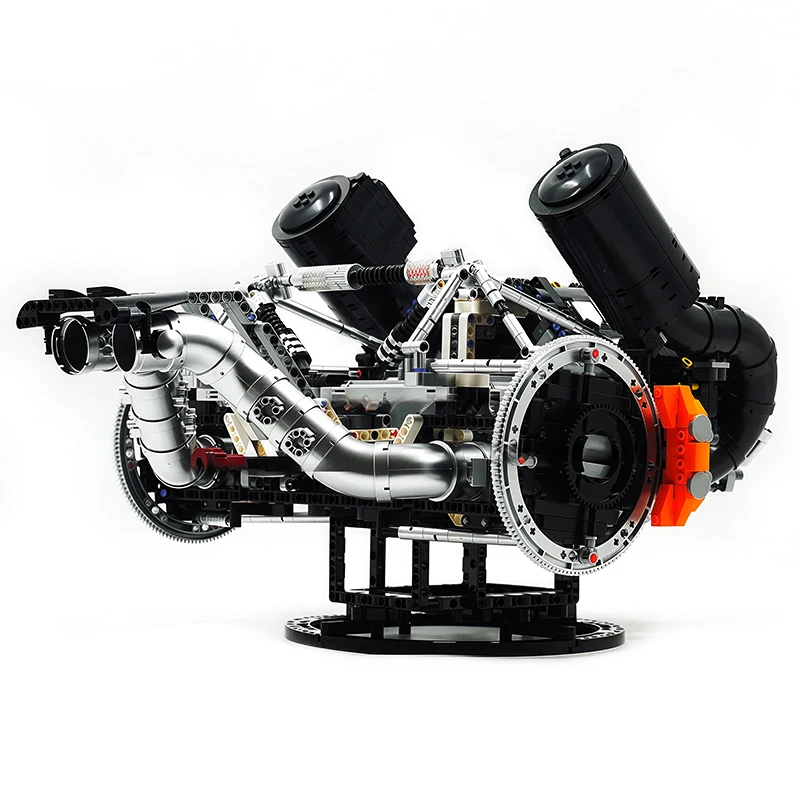 MOULD KING 10248 High-end Technische JZK V8 Hyper Motor Modell Baustein Ziegel Montage Puzzle DIY Spielzeug Junge Weihnachten geschenk Kind