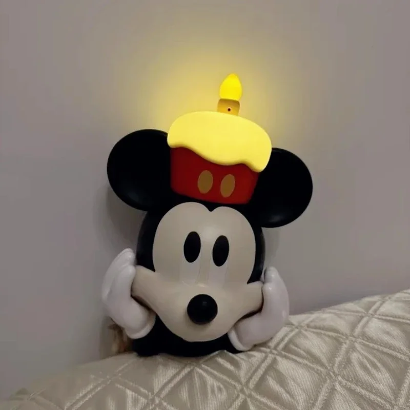 

Anime Mickey Mouse Creative Table Lamp Bedroom Bedside Light Retro Atmosphere High-End Desktop Model Decoration Birthday Gift