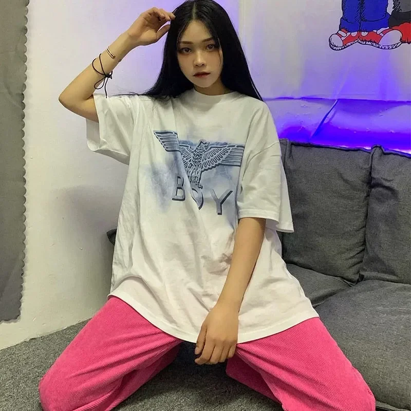 Moda Rosy Pantaloni Casual Donna Sottile Estate Lady All-match Vita Alta Streetwear Morbido Coreano Dritto Sportivo Minimalista Allentato