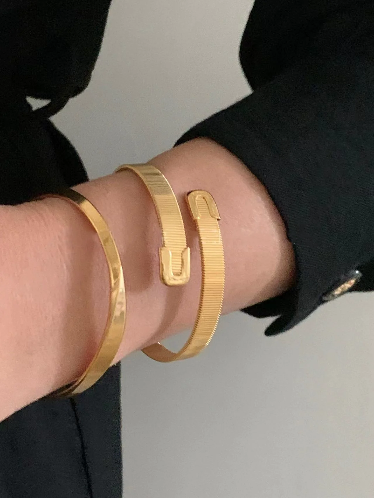 Brass Simply Twist Band Bracelet Women Men Lover Jewelry Designer T Show Runway Gown INS Japan Korean