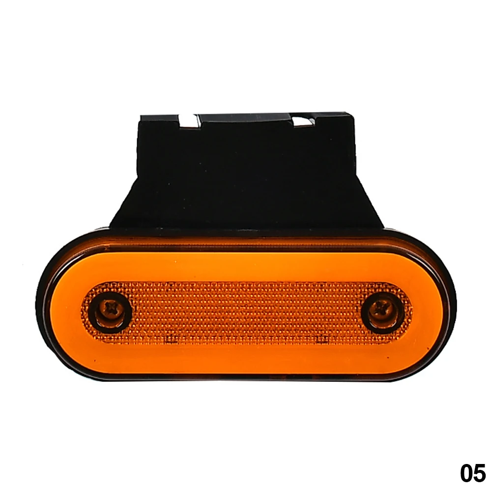 12V 24V luce di ingombro laterale per camion luci per rimorchio a LED riflettore RV Bus Camper Van luci di ingombro rosso bianco ambra con staffa  34