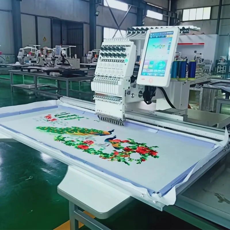 Computerized Multi Needle Embroidery Equipment High Efficiency Machine for Textile Decoration