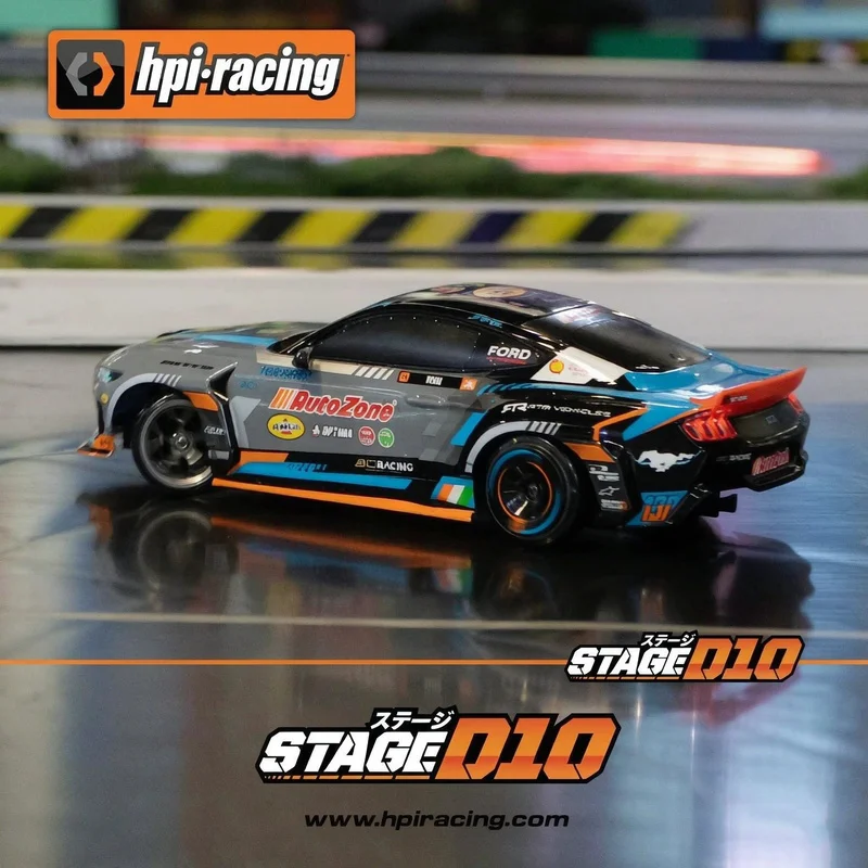 New HPI Stage D10 JD Coating 1/10 Remote Control High Speed Drift racing Car Simulation Ford Electric Brushless Model With Light