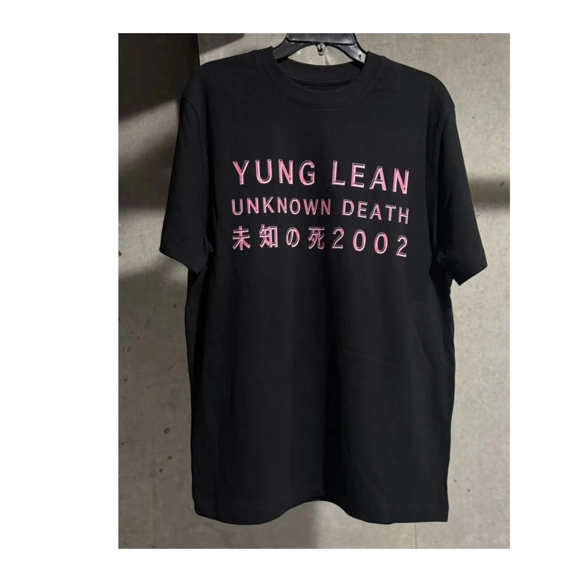 Yung Lean Unknown Death 2002 Album Tour Merch Tee Music Hip Hop Trendy Men's Clothing Women 2026 Summer Top Streetwear T Shirt