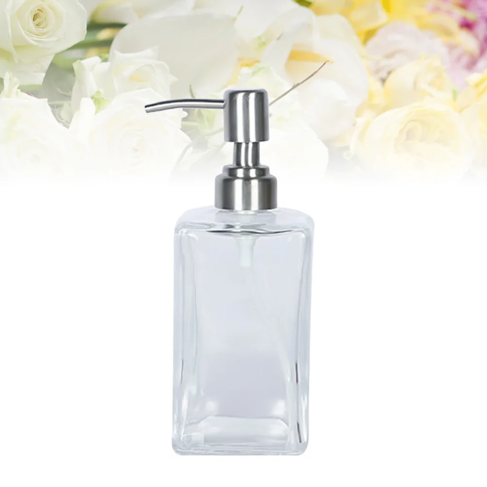 

500Ml Refillable Glass Lotion Bottle Pump Travel Container for Shampoo Conditioner Cream Emulsion Liquid Storage Portable