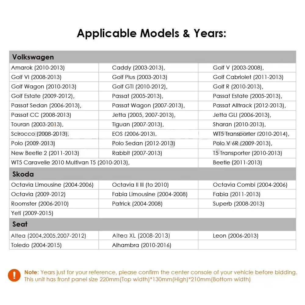 8 ''شاشة 2din أندرويد راديو السيارة الوسائط المتعددة مشغل فيديو لفولكس واجن سكودا VW تيجوان توران العلبة جيتا بولو باسات مقعد لتحديد المواقع #2
