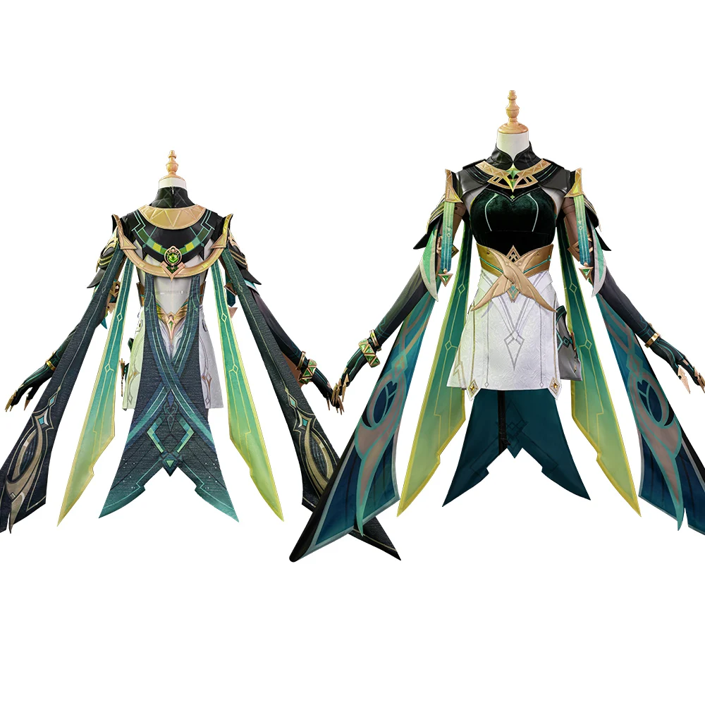 

Genshin Impact Nefer Cosplay Costume Full Set XS-XXL Halloween Party Christmas Comic Con
