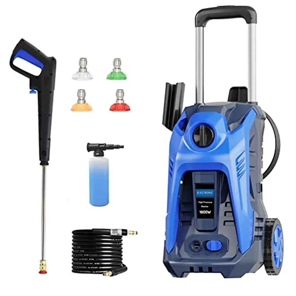 

High Pressure Power Washer 4200 PSI 2.6 GPM Quick Connect Nozzles Foam Cannon 25FT Hose Home Cleaning Kit