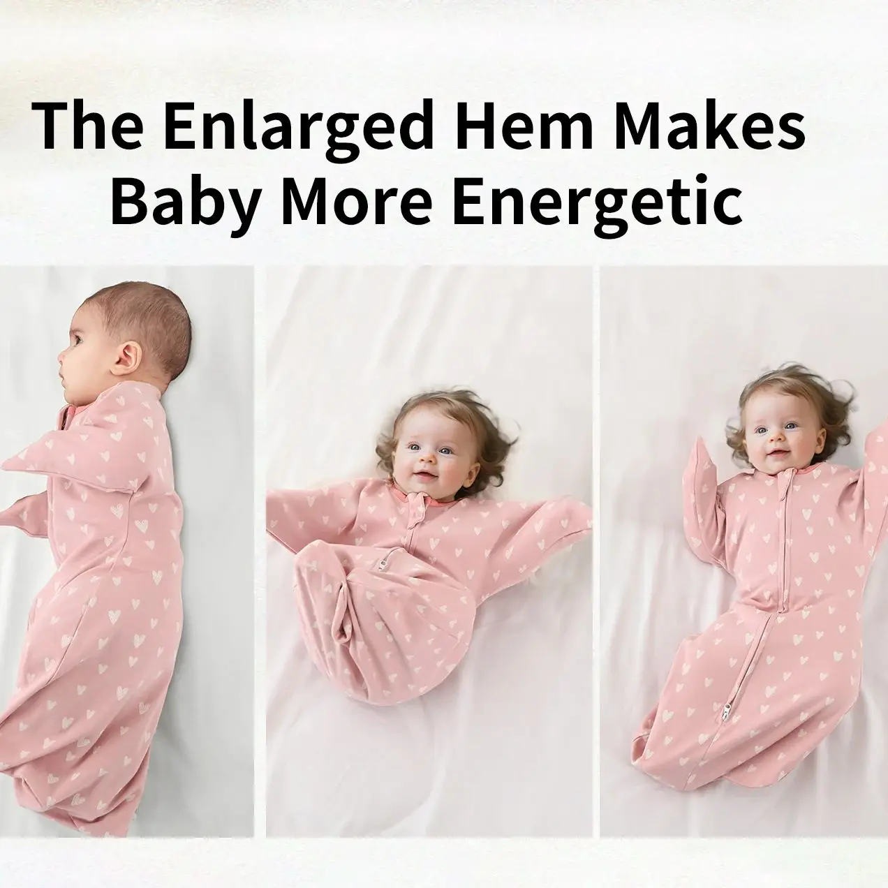 Manta aislante para abrazar para bebé, saco para saltar, tipo rendición, saco de dormir suave para bebé, saco de dormir totalmente de algodón para recién nacido, antisaltamiento de 0 a 1 año