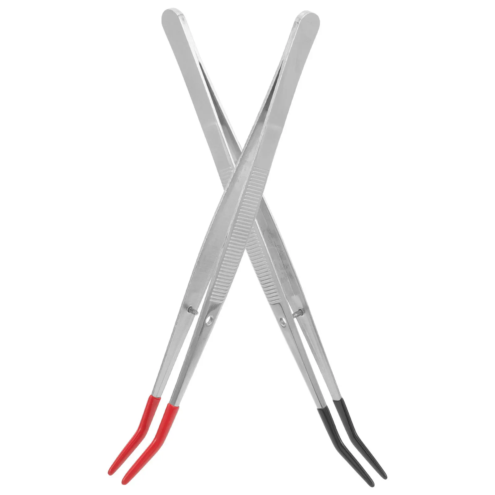 2 pezzi pinzette per timbri pinzette non magnetiche in acciaio inossidabile per la lavorazione di perline creazione di gioielli applicatore per ciglia finte mestiere hobby