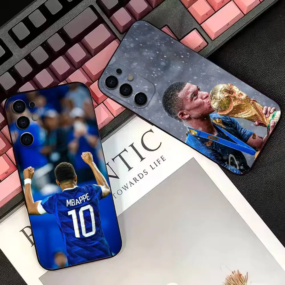 Football K-Kylian M-Mbappe     Phone Case For Samsung S25,S23,S22,S20,S21,S30,Ultra,Plus,Note,5G Black Cover