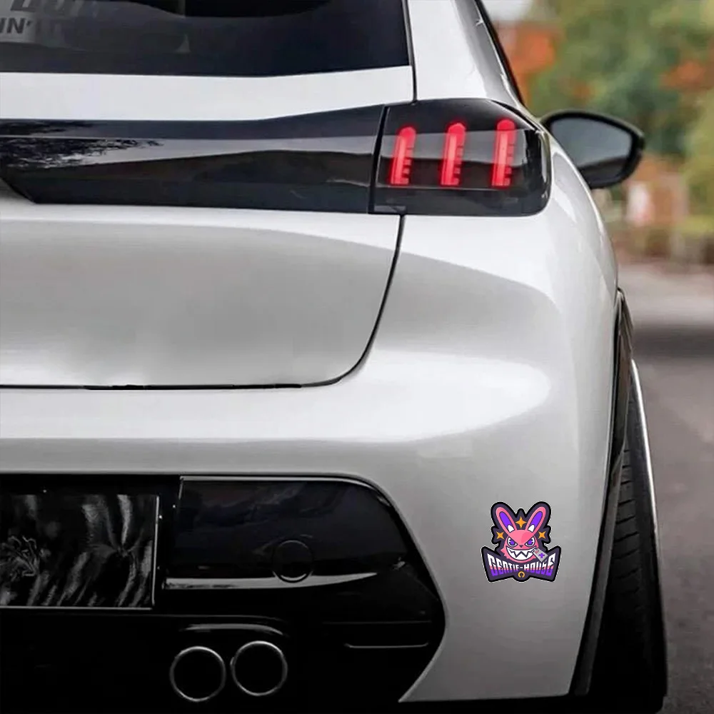 Cunning Hares ZZZ JDM Car Windshield Sticker Vinyl Waterproof Auto Fuel Cap Body Decorate Decal Motorcy Trim Styling Accessories