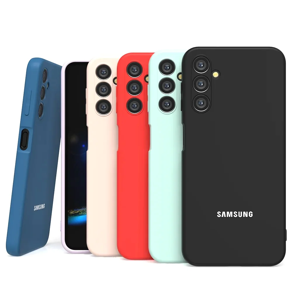 For Samsung Galaxy A56 A36 A26 A16 06 A55 A14 A57 A37 A17 Case Soft Silicone Silky Touch Liquid Protective Fall Prevention Cover