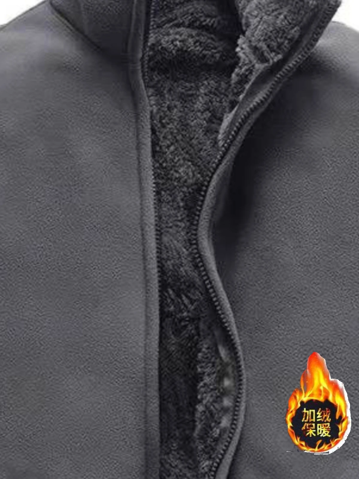 

Мужская утепленная куртка из кораллового флиса с двусторонним начесом, повседневная, с длинными рукавами, утолщенная, осенне-зимняя