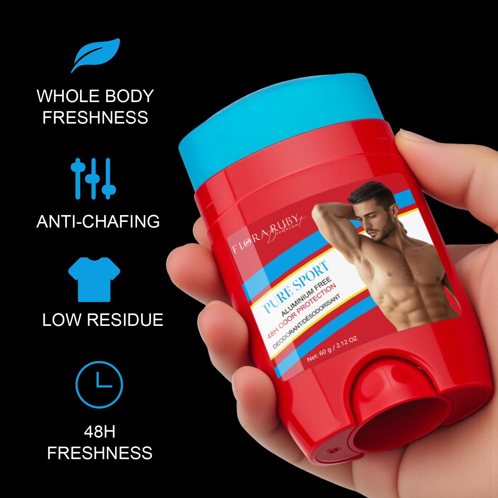 مزيل رائحة الجسم من Old Spice يزيل رائحة العرق للرجال خالي من الألومنيوم، عالي التحمل، دفاع العرق وحماية الرائحة، نضارة، رائحة رياضية نقية #3