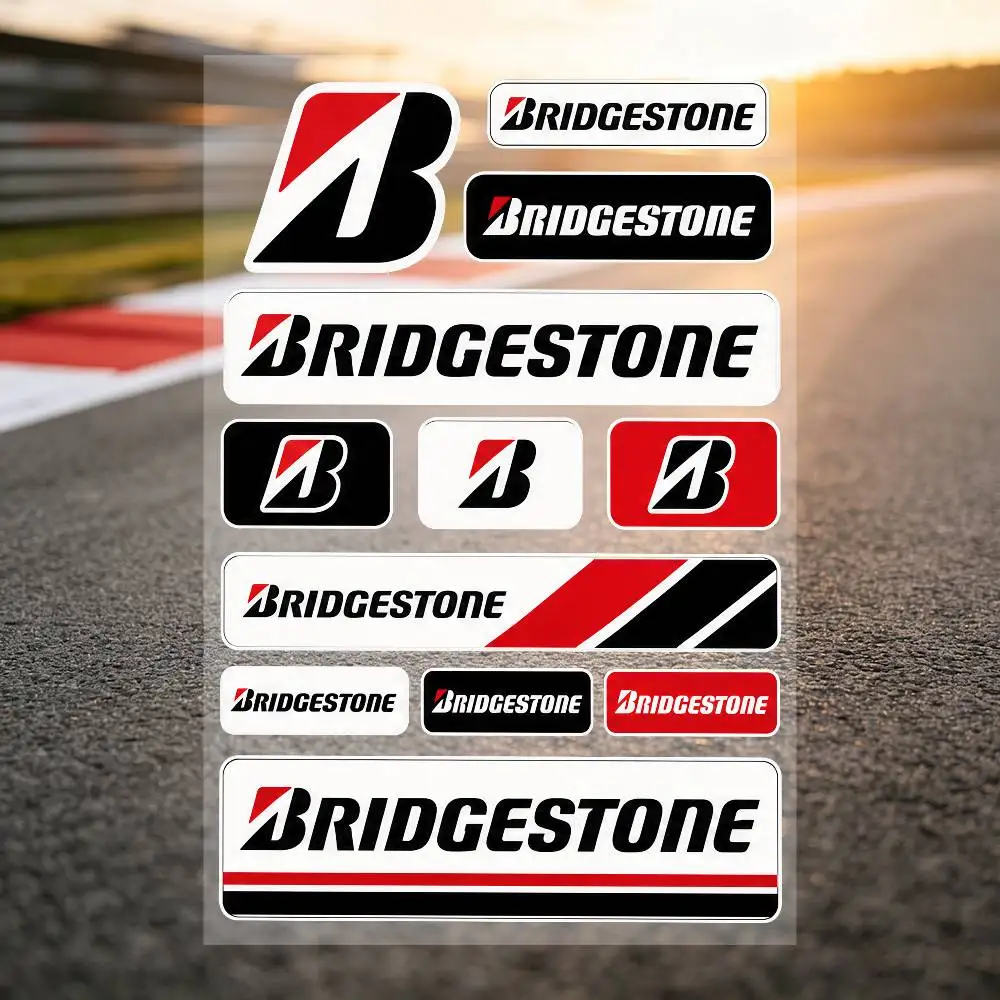 Bridgestone Safety Reflective Waterproof Auto Decal Scratch Cover Stickers Universal For Bike Helmet Mug Refrigerator - view 2