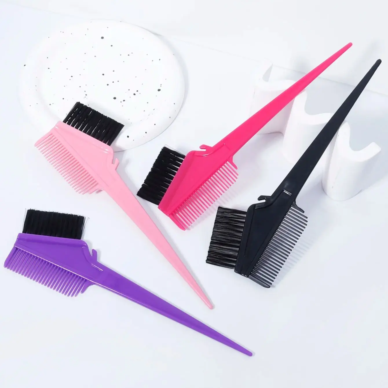 

Профессиональная кисточка для окрашивания волос, подходит для салонов красоты, универсальна для сухих и влажных волос, специально для париков из натуральных волос.