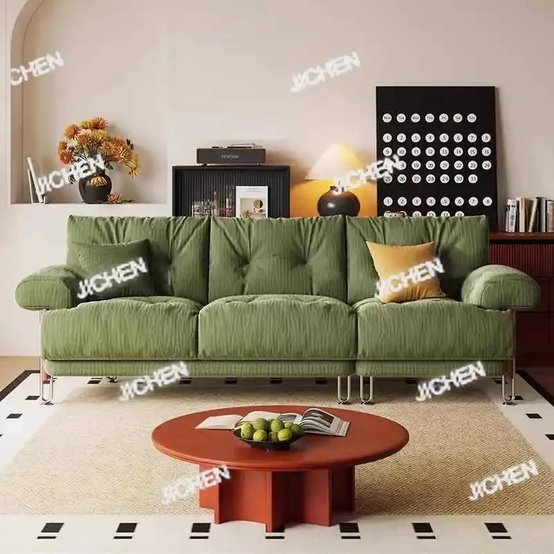 

Neu versandte Artikel log cat scratching cloth sofa living room small apartment French retro fabric sofa gho