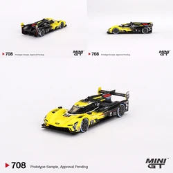 MINIGT 1/64 Cadillac V-Series.R 01 Cadillac Racing 2023 IMSA MGT00708-CH Cars Alloy Diecast Model Kids Xmas Gift Toys for Boys