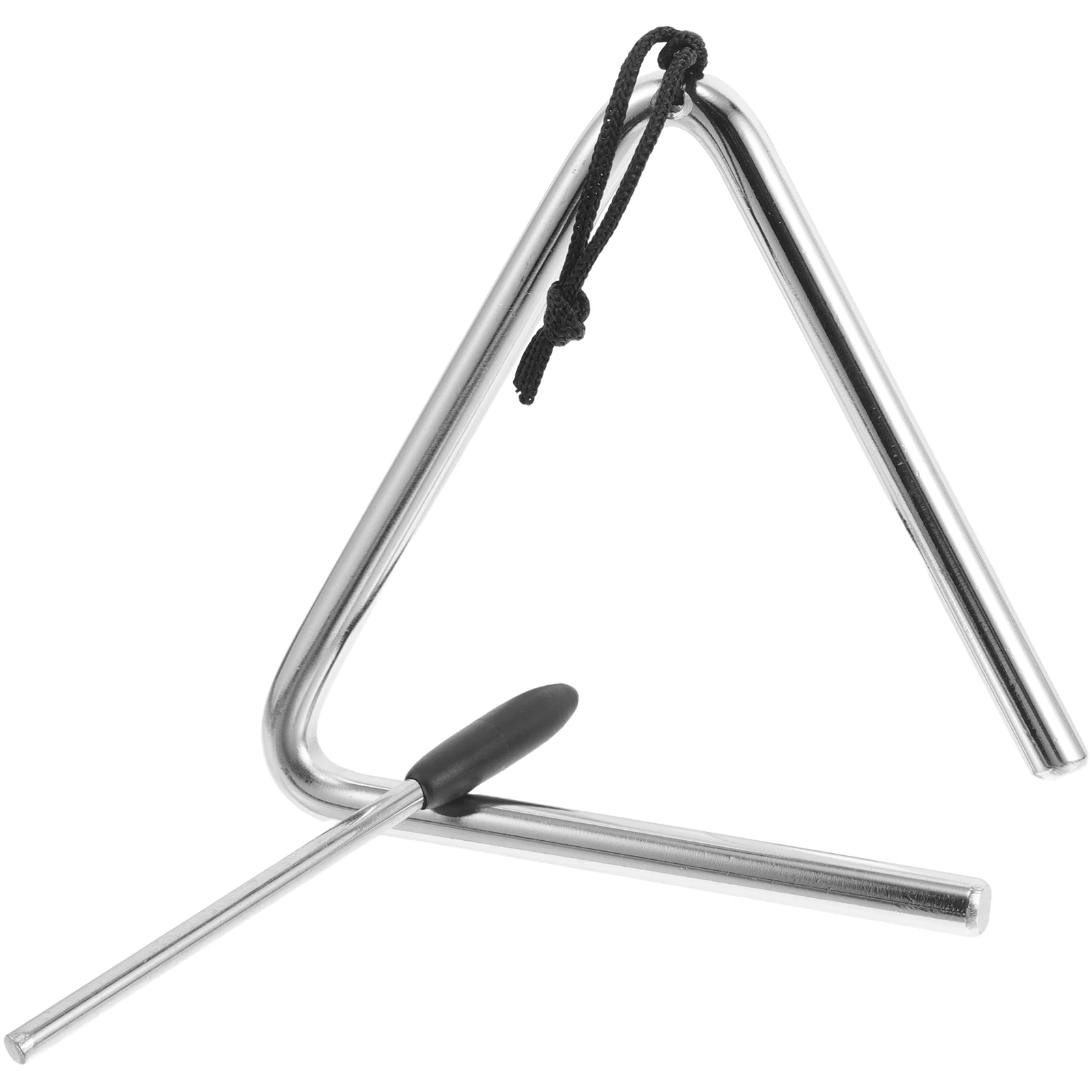 

Orff Musical Instruments Kids 5 Inch Triangle Bell Hand Percussion Plastic Metal Montessori Toys Lightweight Durable Clear Sound