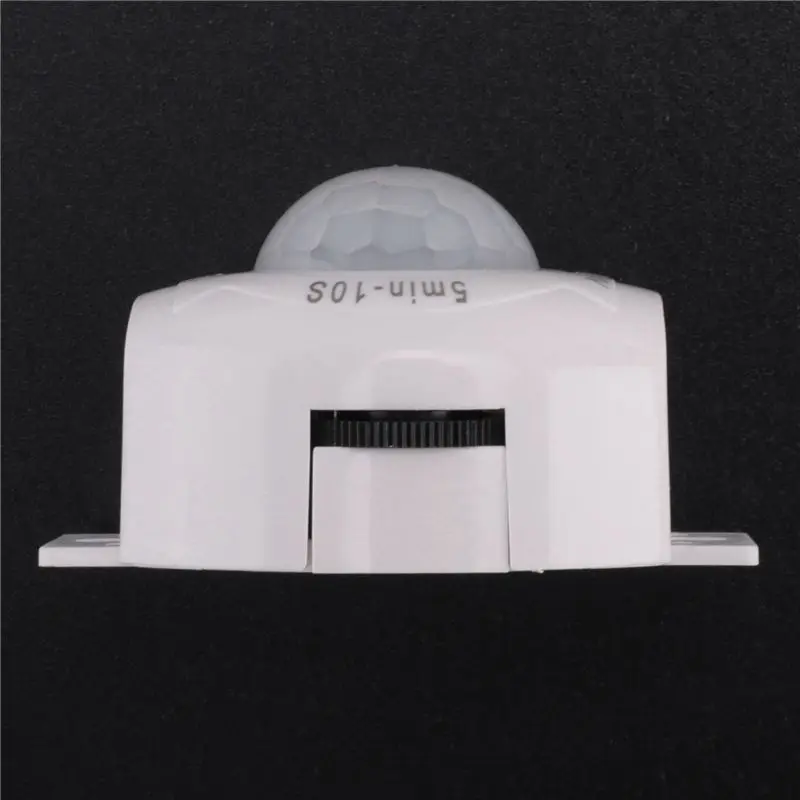 ABZZ-2X PIR Infrared Motion Sensor Detector DC5-24V Auto On Off Timer Switch Home LED Light Body PIR Motion Sensor Lamp White