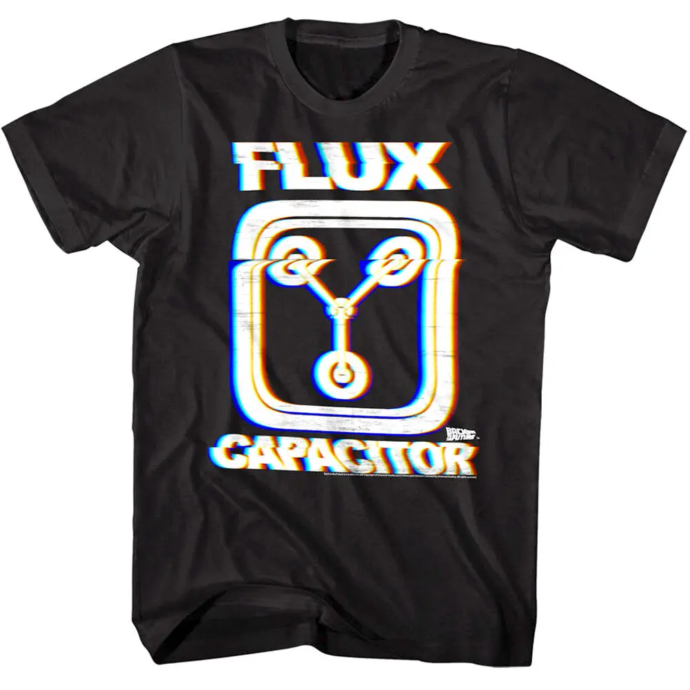 Back To The Future Flux Capacitor Movie Glitch Men'S T Shirt Sci Fi Time Travel