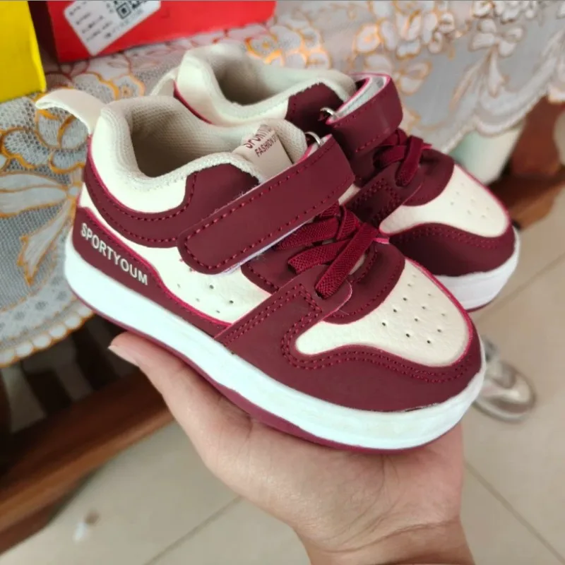 0-6 Aged Anti-Slip Breathable Kids Shoes Autumn Soft-Soled Board Shoes Boys Girls Sports Shoes Infants Toddlers Walking Shoes
