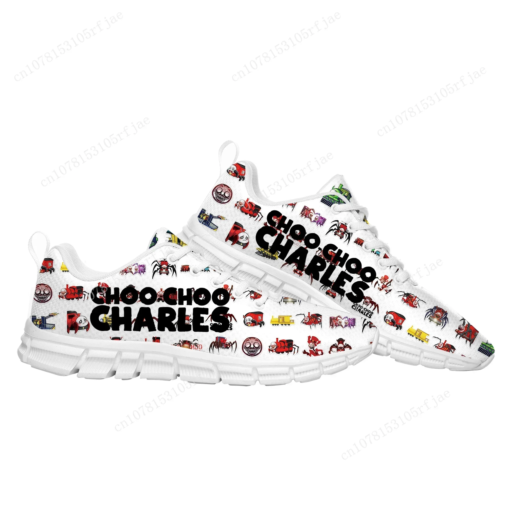Choo Choo Charles Sports Custom Shoes Hot Cartoon Game Mens Womens  Sneaker Tailor Made Couple Built Shoes