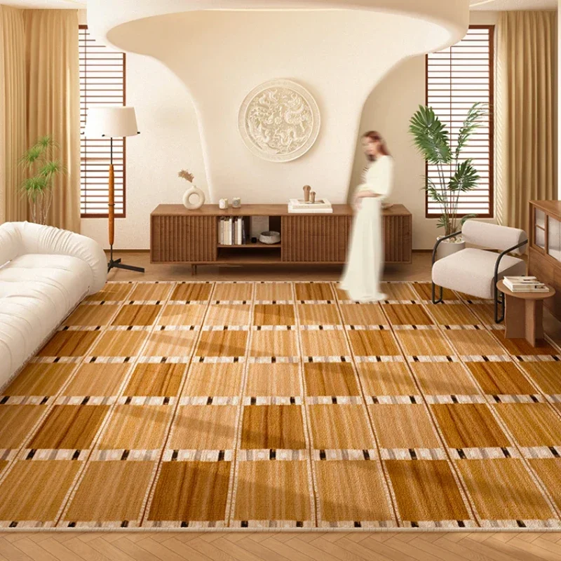 

Винтажный коврик для гостиной, спальни, классический дизайн, машинная стирка, нескользящий мягкий напольный коврик