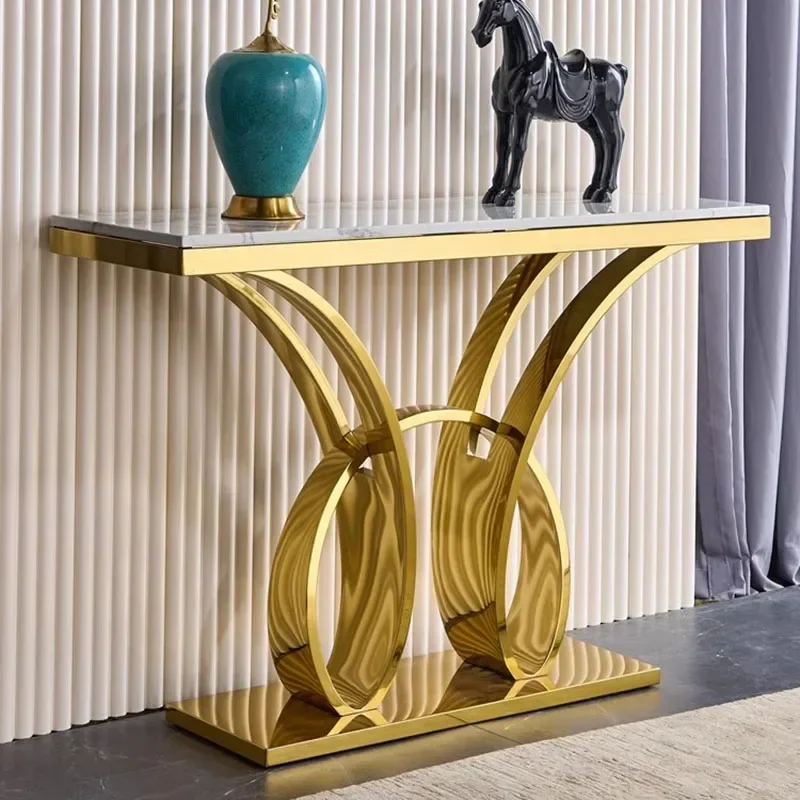 Rectangle Luxury Coffee Table Living Room Design Small Modern Coffee Table Office Gold Console Display Gabinete Salon Furniture