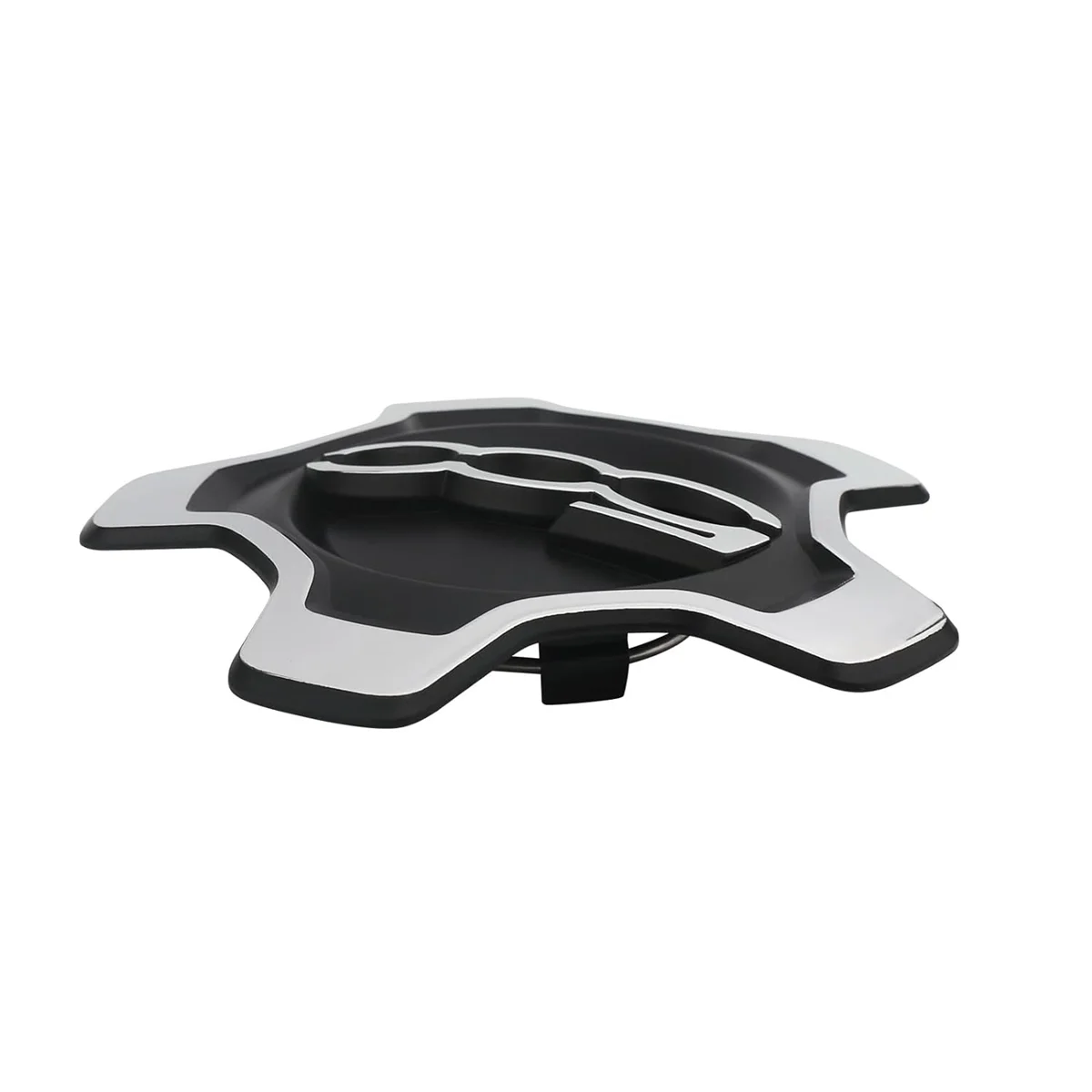 AT77 سيارة عجلة غطاء تغليف مركزي لشركة فيات 500X 2016-2022 6AN69LXHAA غطاء غبار اكسسوارات السيارات الفضة