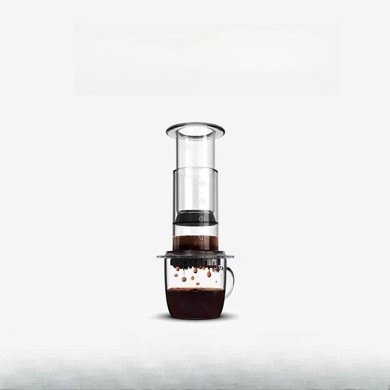 Applicable To AeroPress Transparent Edition Clear Hand Press Coffee Machine Portable Espresso Extraction Hand Press Coffee Pot