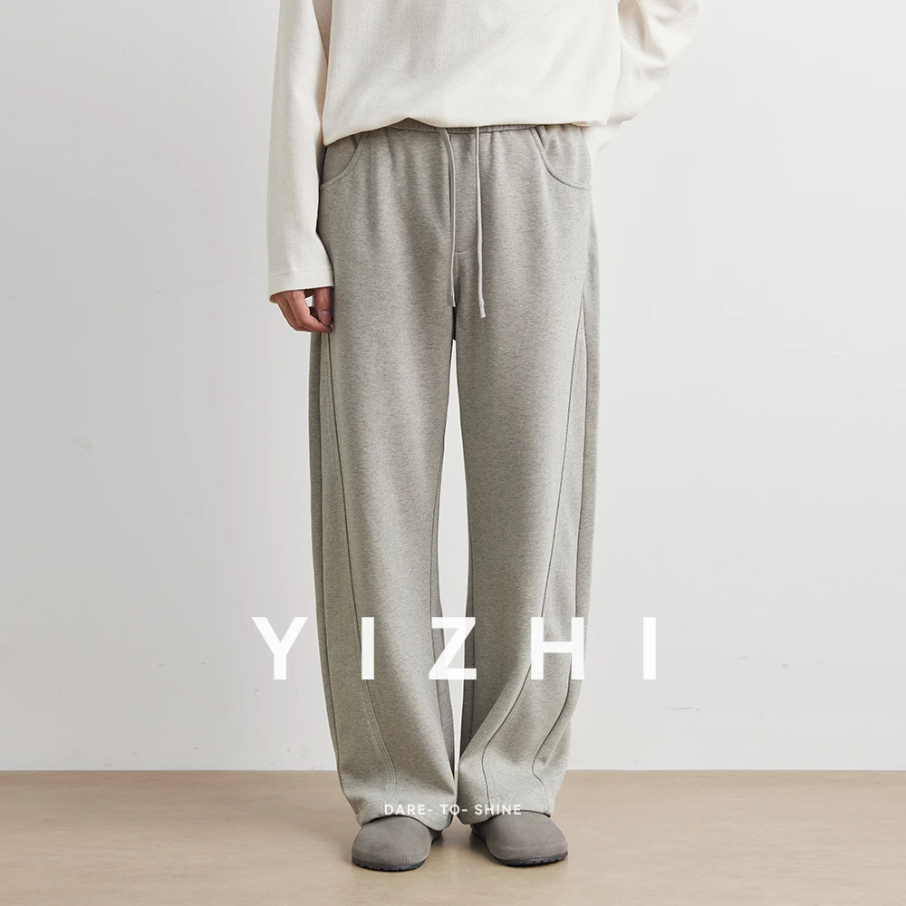 Fashion Casual Sports Pants Men's American Ey Trendy Loose Trousers Straight Leg Long Pants Youth Daily Wear Men Clothing