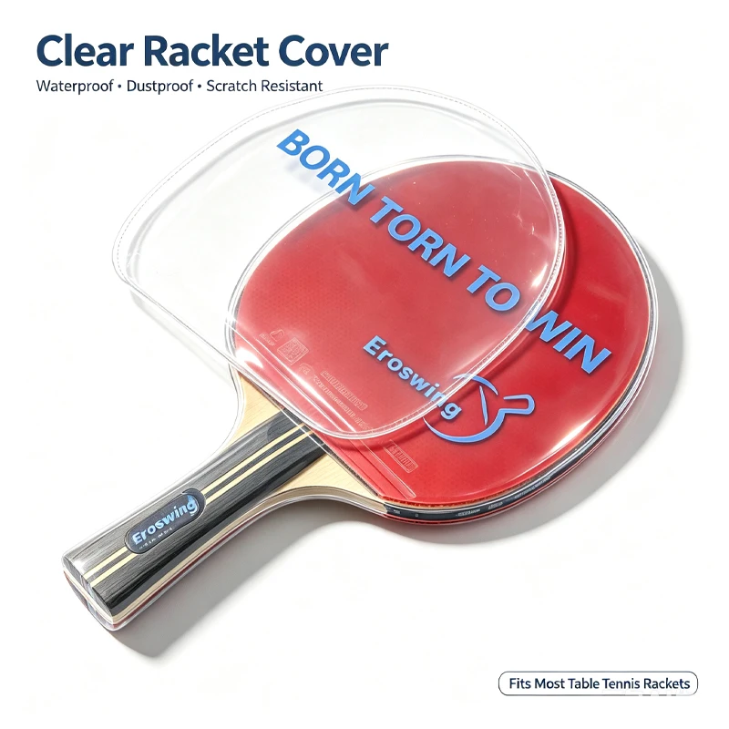 Table Tennis Racket Protective Film Dustproof Waterproof Cover Rubber Protector Ping Pong Bat Rubber Protector Cover Accessories
