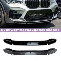 Front Bumper Separator Bumper Lip Body Kit Duck Lip Separator For 2019 2020 2021BMW X3M F97 X4M F98 Pre-LCI M Competition Sport