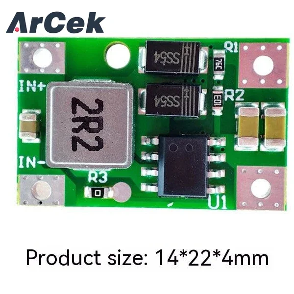 DC 7-28V to 5V Input 7V~28V  Ultra Mini Step Down Power Supply Module DC-DC Buck Converter Output 5V Max 3A Replace LM2596 96%