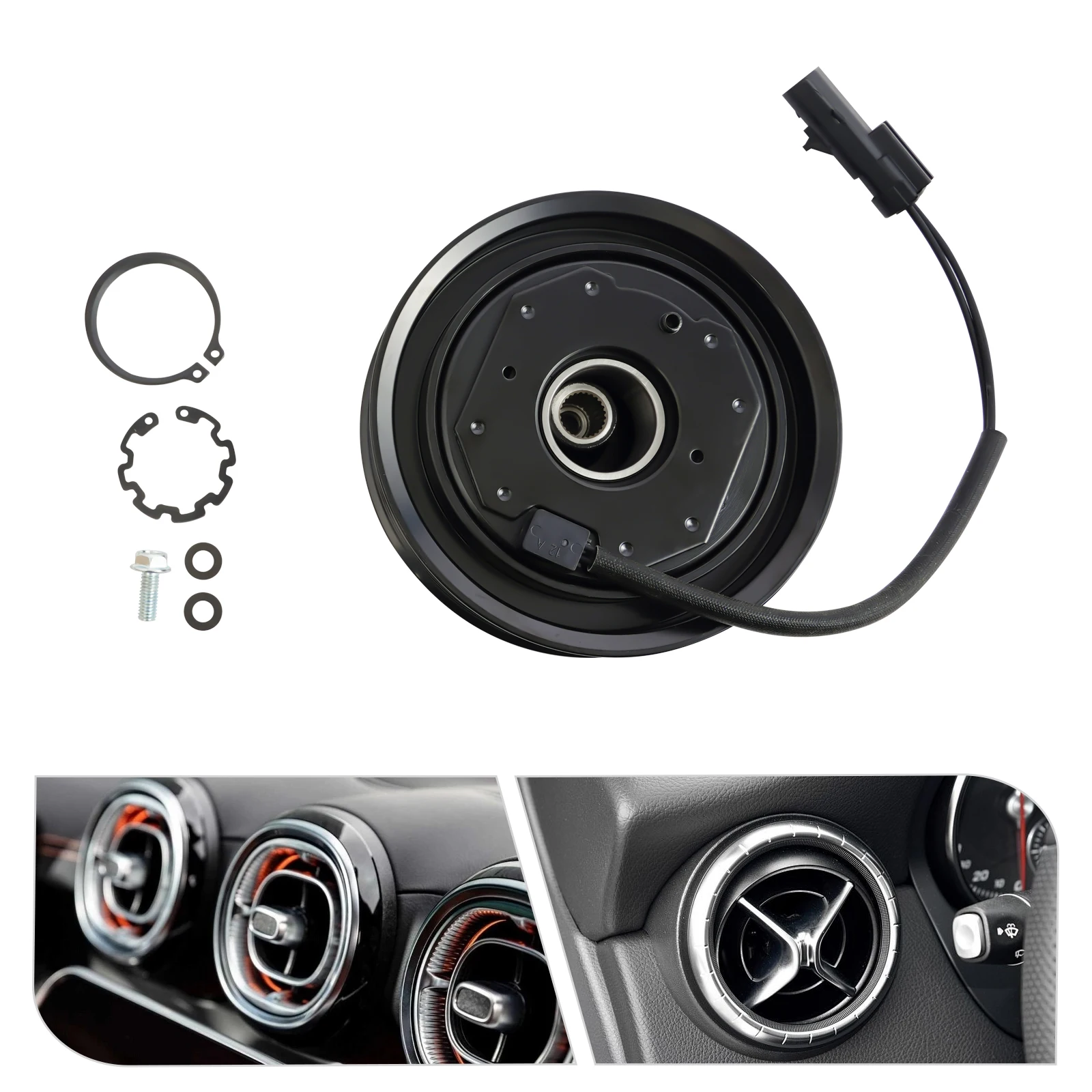 A/C قابض الضاغط لفائف مكيف الهواء مخلب استبدال 10S17E 7PK السيارات التيار المتناوب ضاغط مجموعة ملحقات لإصلاح السيارات