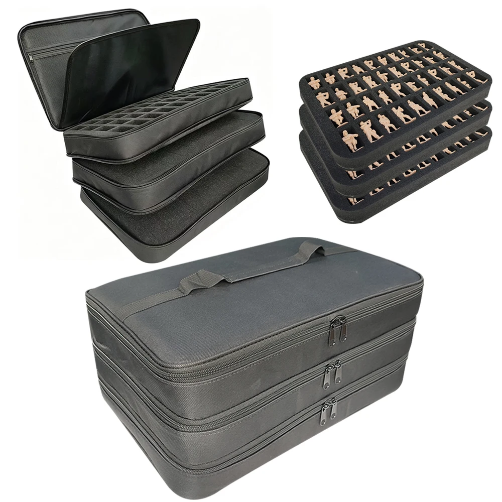 Tragbare EVA-Uhrenbox, Farbenfrohe Uhrenaufbewahrung, Organizer, Schützende Sicherheits-Aufbewahrungstasche aus Canvas und Schaumstoff, Stoßfeste EVA-Werkzeugtasche – Detail 7