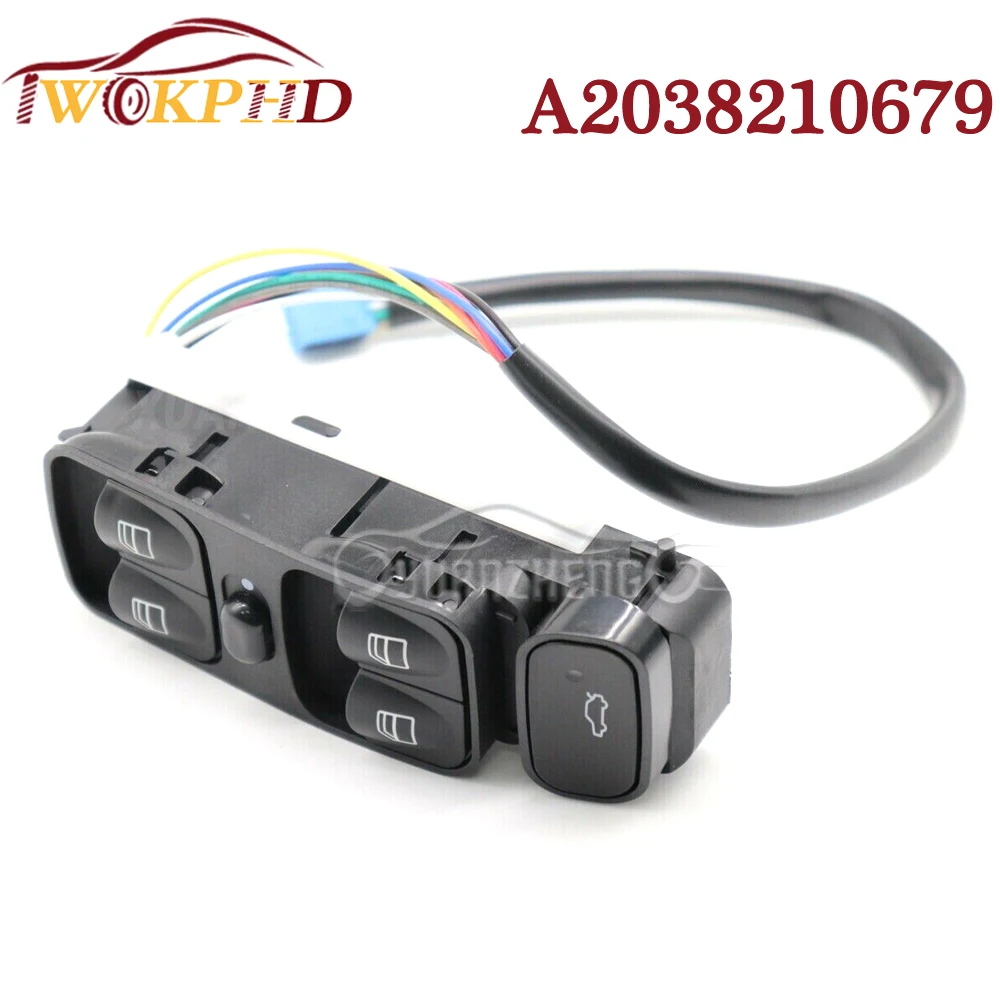 For Mercedes-Benz C CLASS W203 C180 C200 C220 SL500 A2038210679 Power Window Master Control Lifter Switch