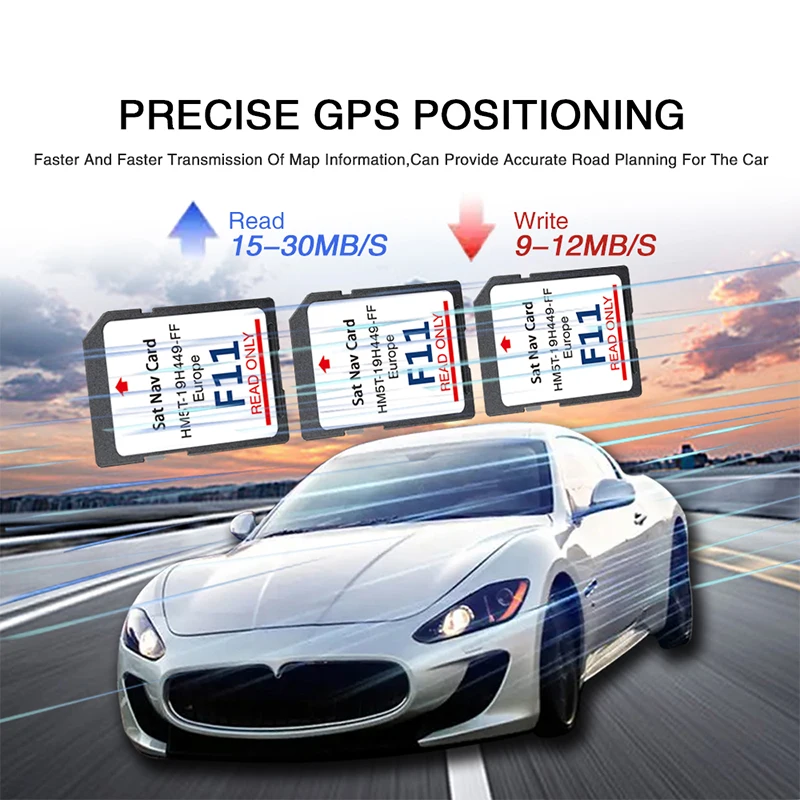 بطاقة SD أصلية لسيارة Ford Sync2 تحديث Nav 64GB F11 2022 Kuga Mondeo S-Max C-Max Focus HM5T-19H449-FF