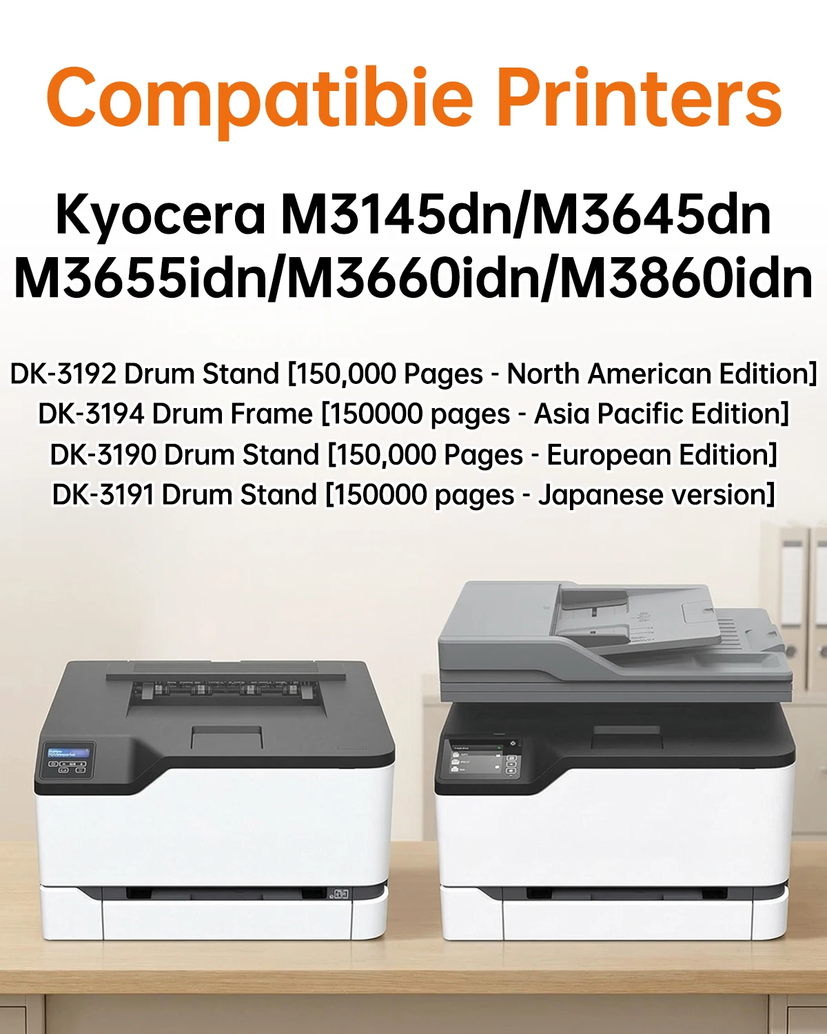 Suitable for Kyocera DK-3192 drum holder M3145dn M3645dn P3060dn toner cartridge M3860idn drum set