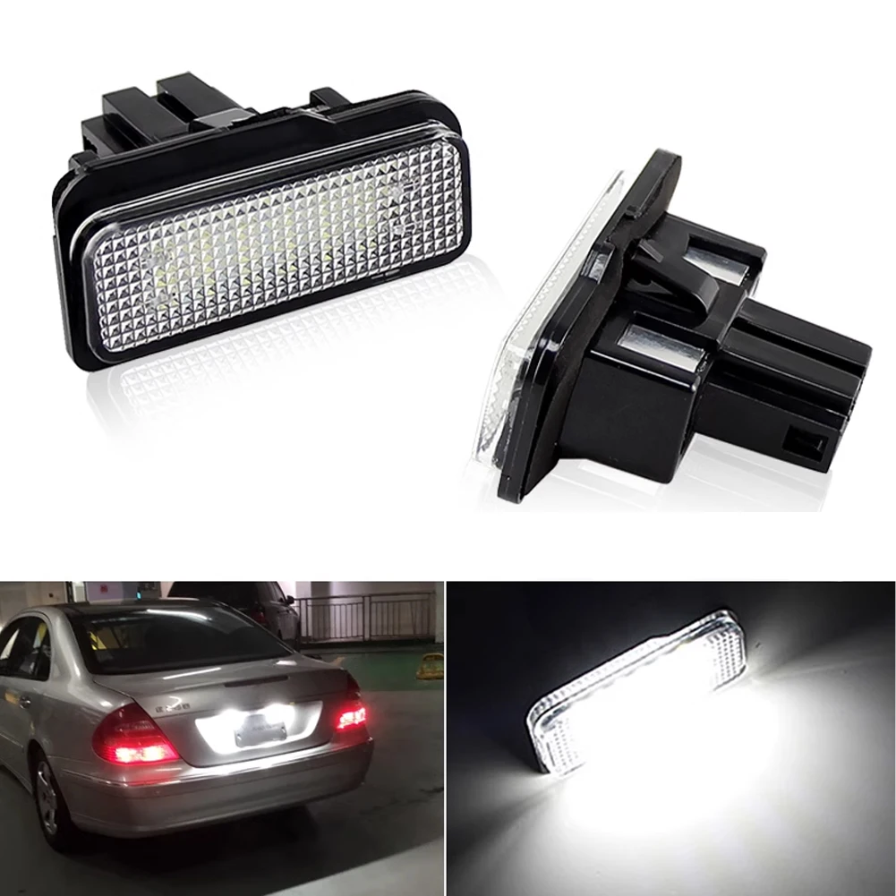 1PC Car Canbus LED License Number Plate Light For Mercedes Benz C-Class S203 E-Class W211 S211 CLS-Class W219 SLK-Class R171