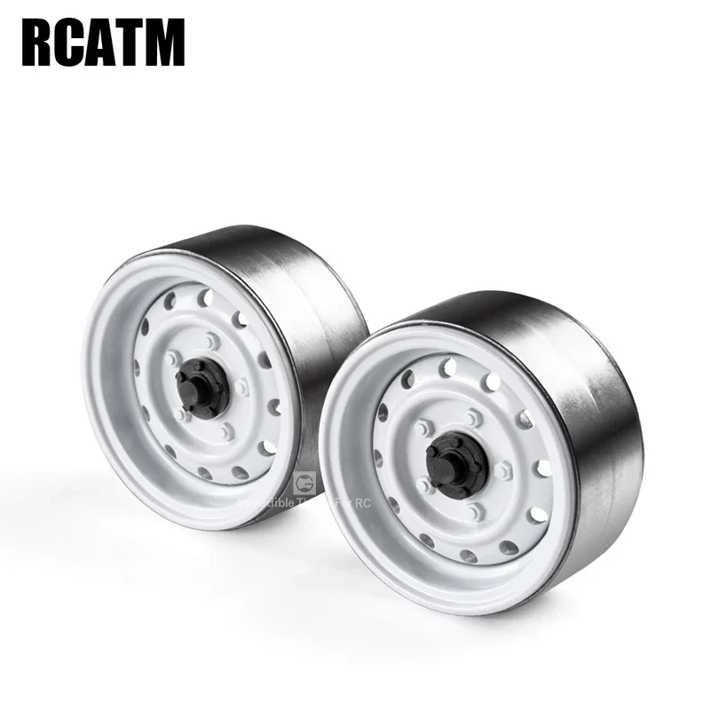 

Classic 2pcs Metal 1.9inch Wheel Hub Rim Beadlock For 1/10 RC Crawler Car TRX4 Defender G500 TRX6 G63 D90 D110 Axial SCX10 90046