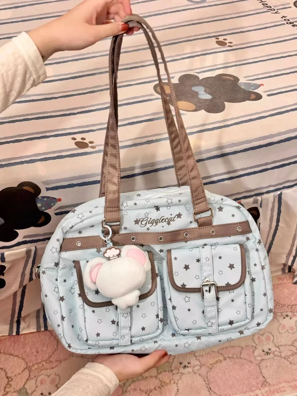 

Satr Ita Bags for Woman College Style Shoulder Bag High Capacity Bolso Commuter Crossbady Sac Femme Jl Transparent Bolsos Mujer