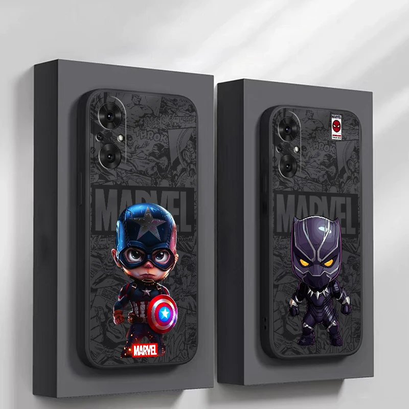 Marvel Bucky Barnes Phone Case For OPPO A97 A94 A93 A92 A91 A74 A55 A54 5G A16 A16S Carcasa Liquid Silicone Cover