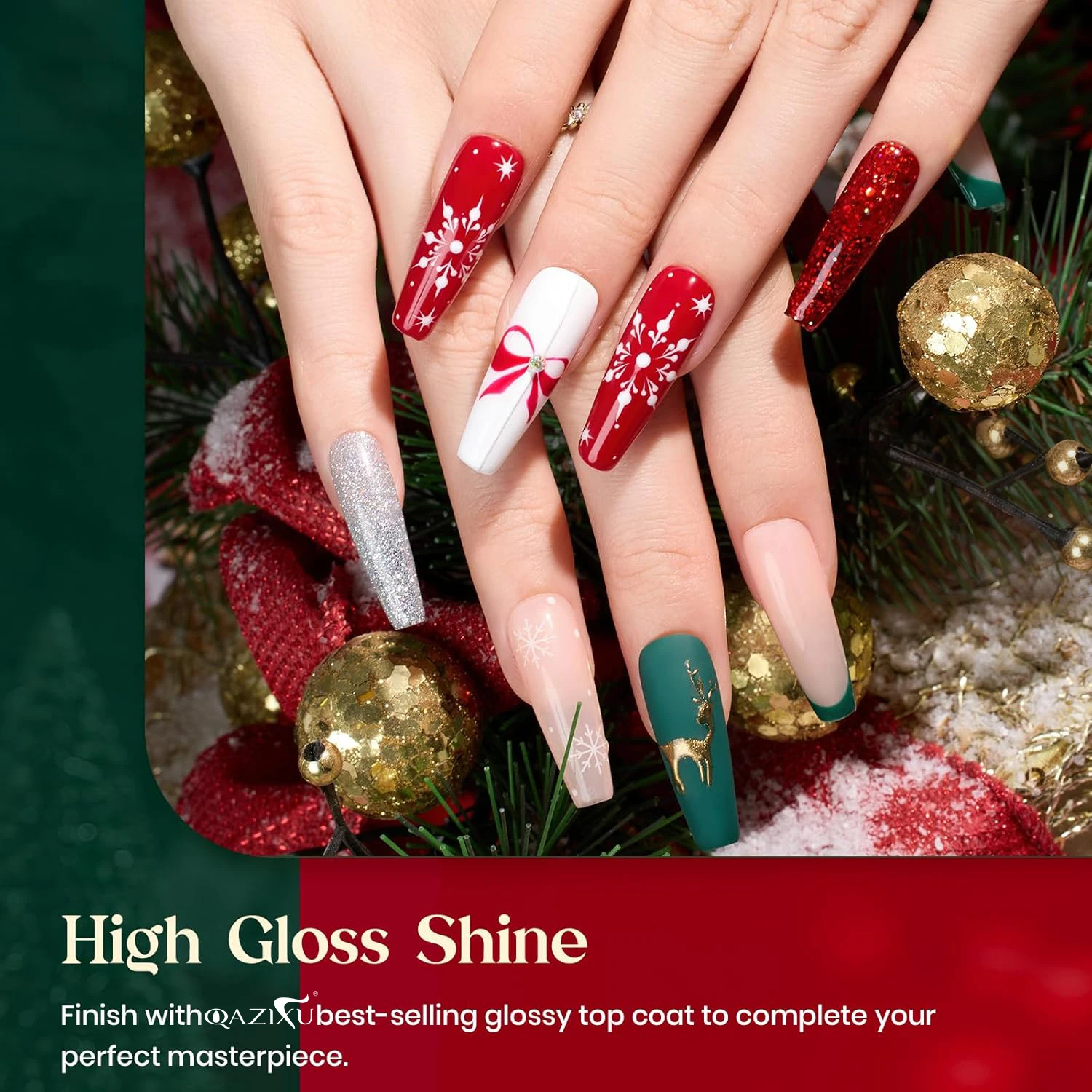 QAZIXU 6個セット ネイルジェルポリッシュ 人気カラー DIYネイルアートデザイン ソークオフ UV/LEDジェル マニキュアキット ホームサロン用