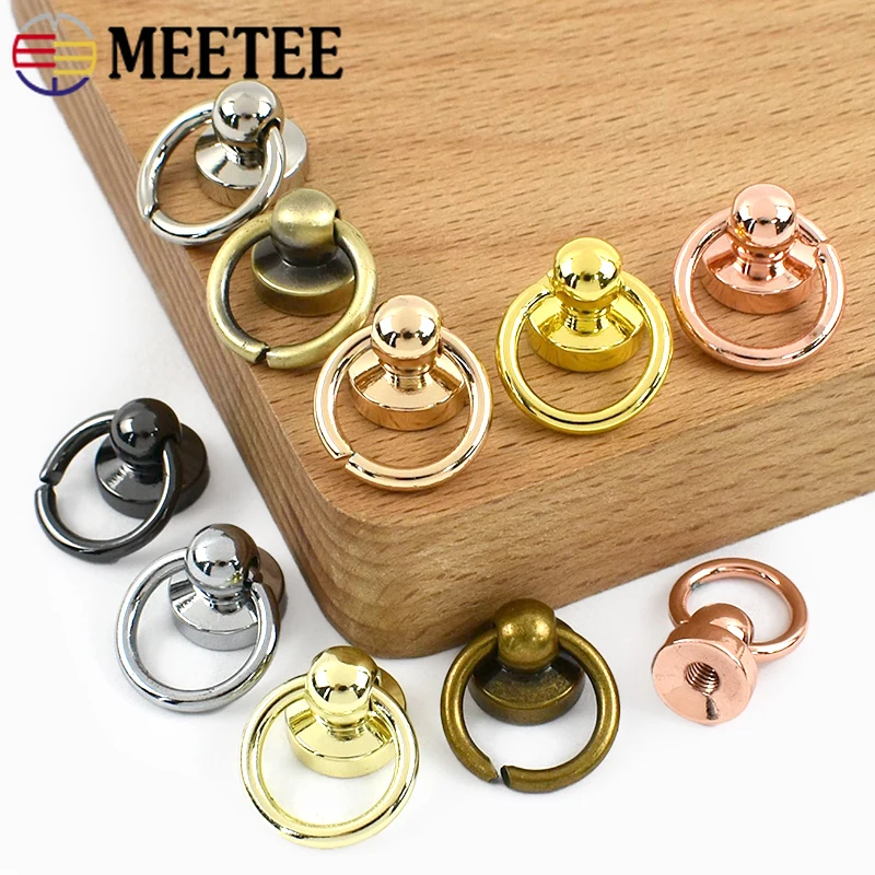 

5/10/20Pcs 10mm Metal O Ring Buckle for Bag Strap Rivets Screws Clasp Handbag Side Clip Chain Connector DIY Hardware Accessories
