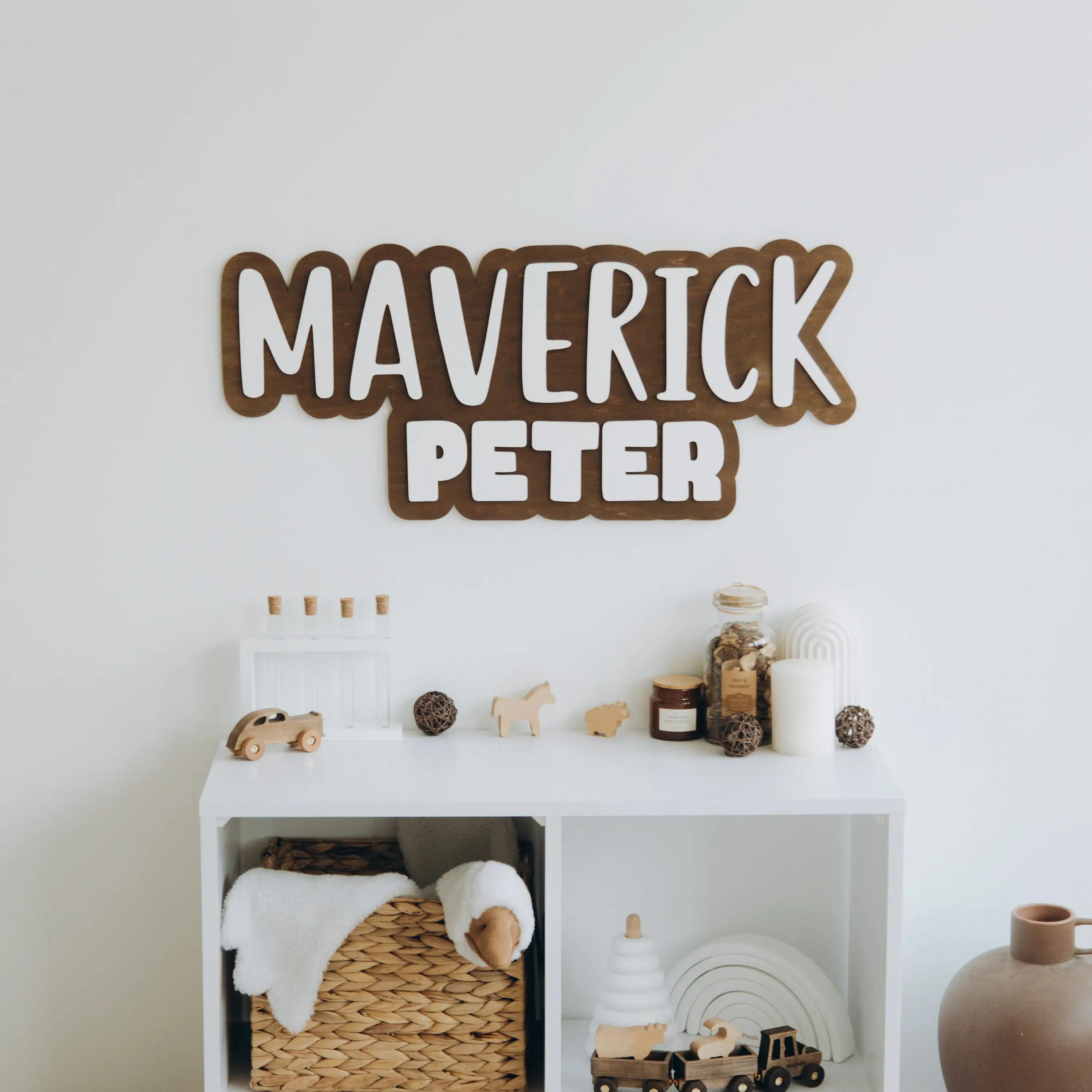 Custom Nursery Name Sign Personalized Wooden Baby Name Sign Newborn Name Plaque Custom Name Sign Personalized Wall Name Sign