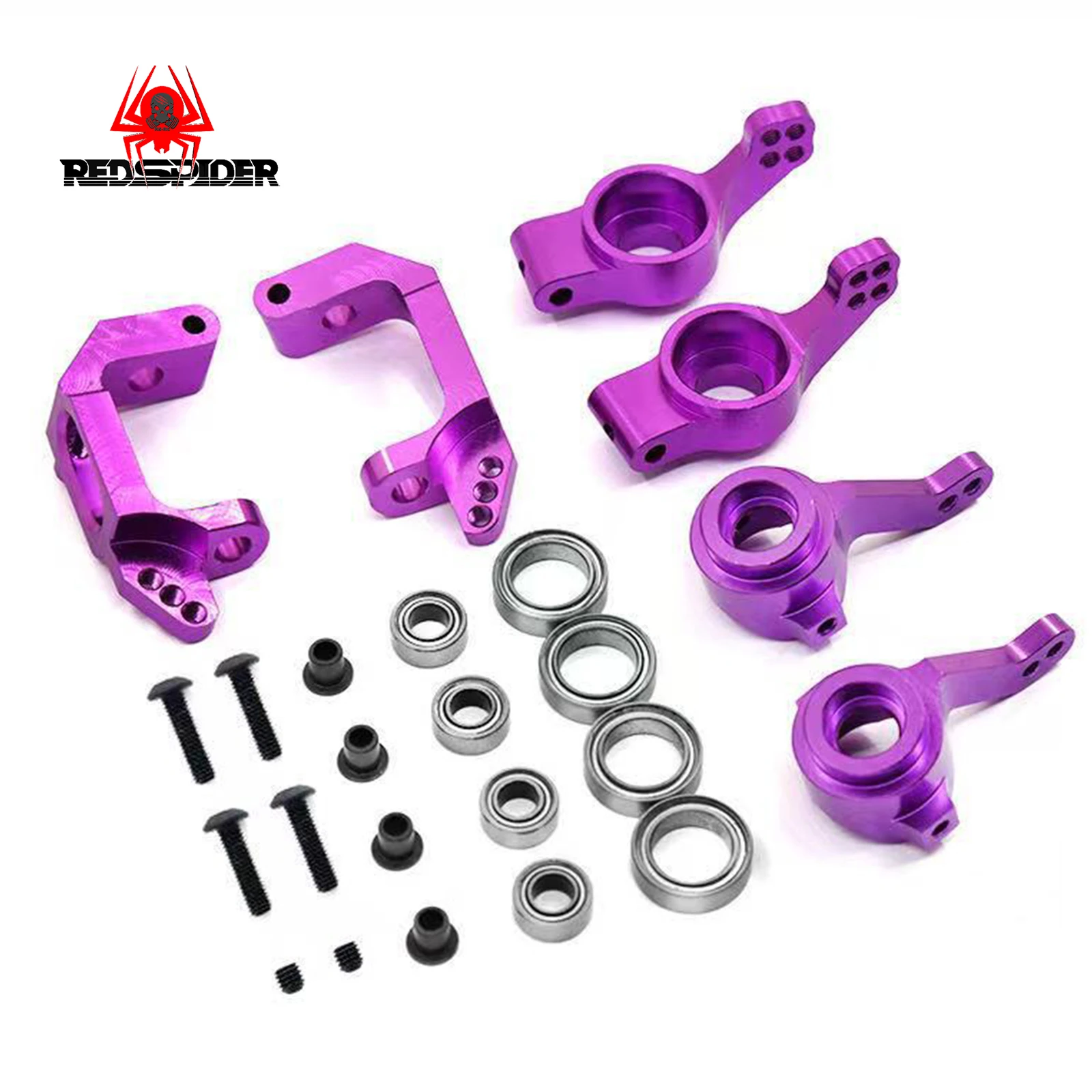 REDSPIDER 1Set 102011 Steering Cup 102012 Rear Axle Seat 102010C Seat for HSP1/10 Upgrade Metal Accessories